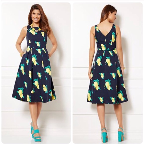 eva mendes lemon dress